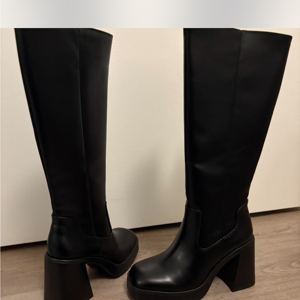 Black Knee-High Boots
